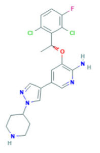 Crizotinib formula di struttura