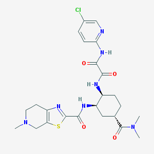 Edoxaban Tosilato - formula di struttura (fonte: PubChem)