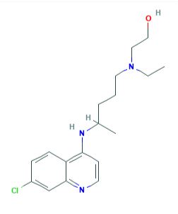 Idrossiclorochina formula di struttura