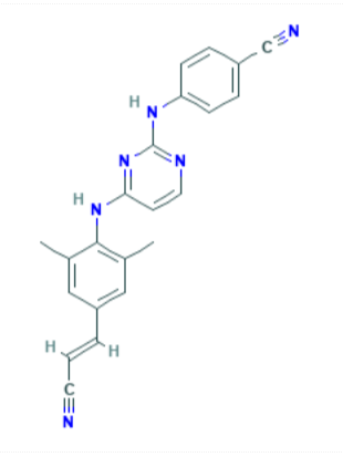 Rilpivirina: formula di struttura